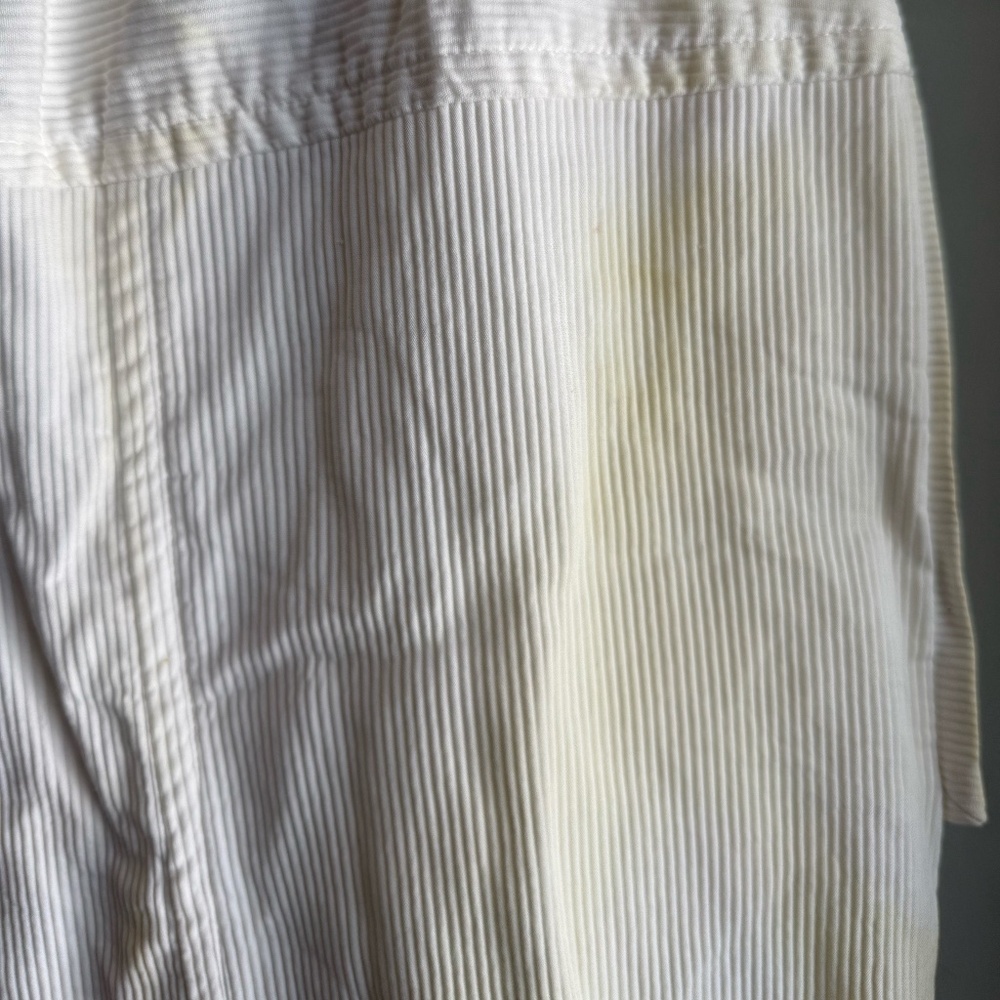 Courreges White Cotton Skirt